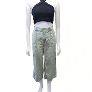 Kensie Linen Blend Sage Green  Capri Size 10